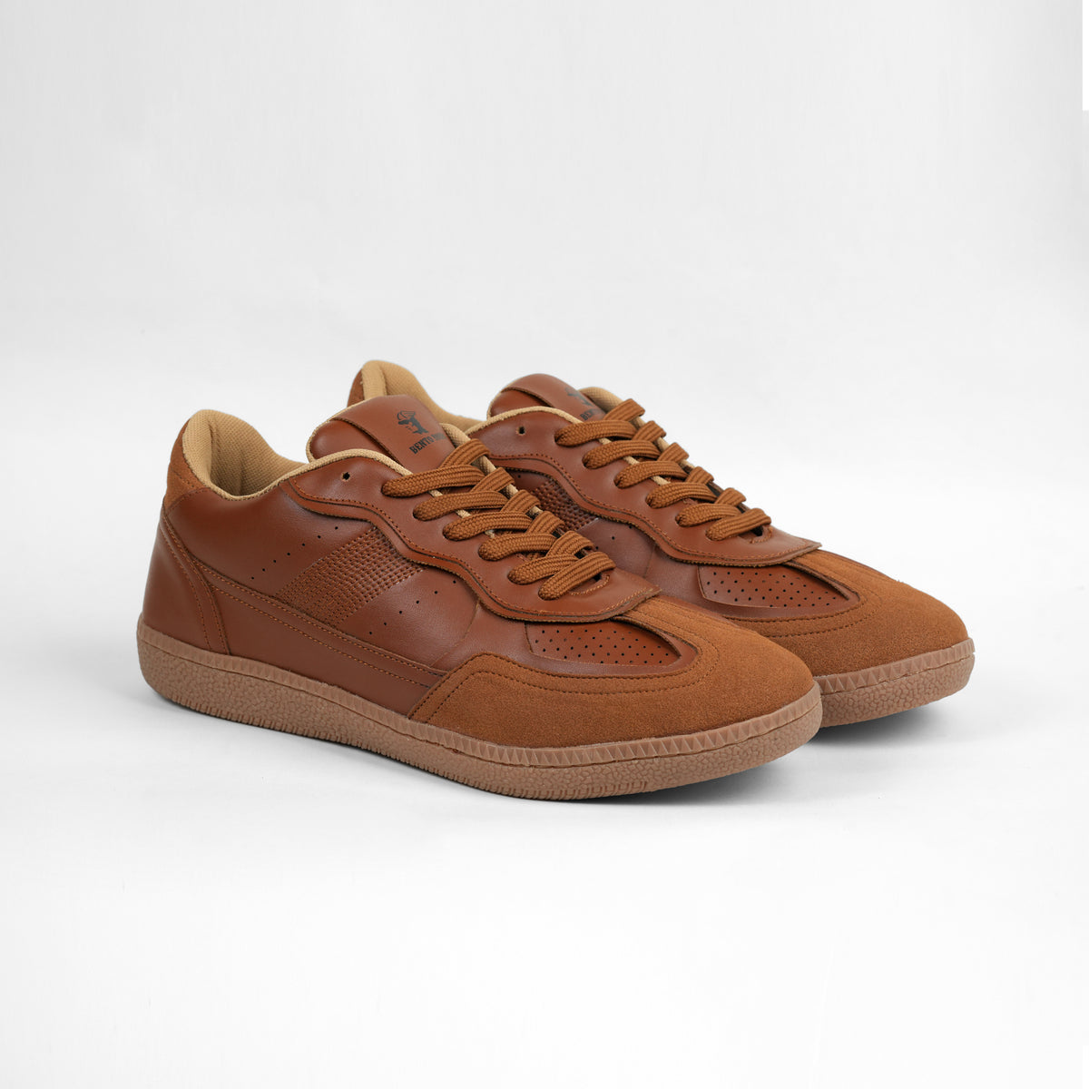 Caramel Drift Tan Leather Low-Top Sneaker
