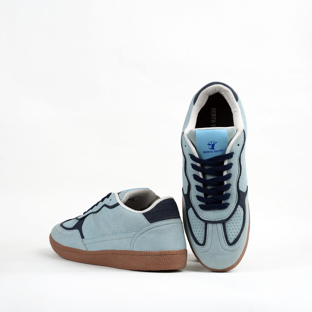 Aqua Drift Ice Blue Retro streetwear Sneakers