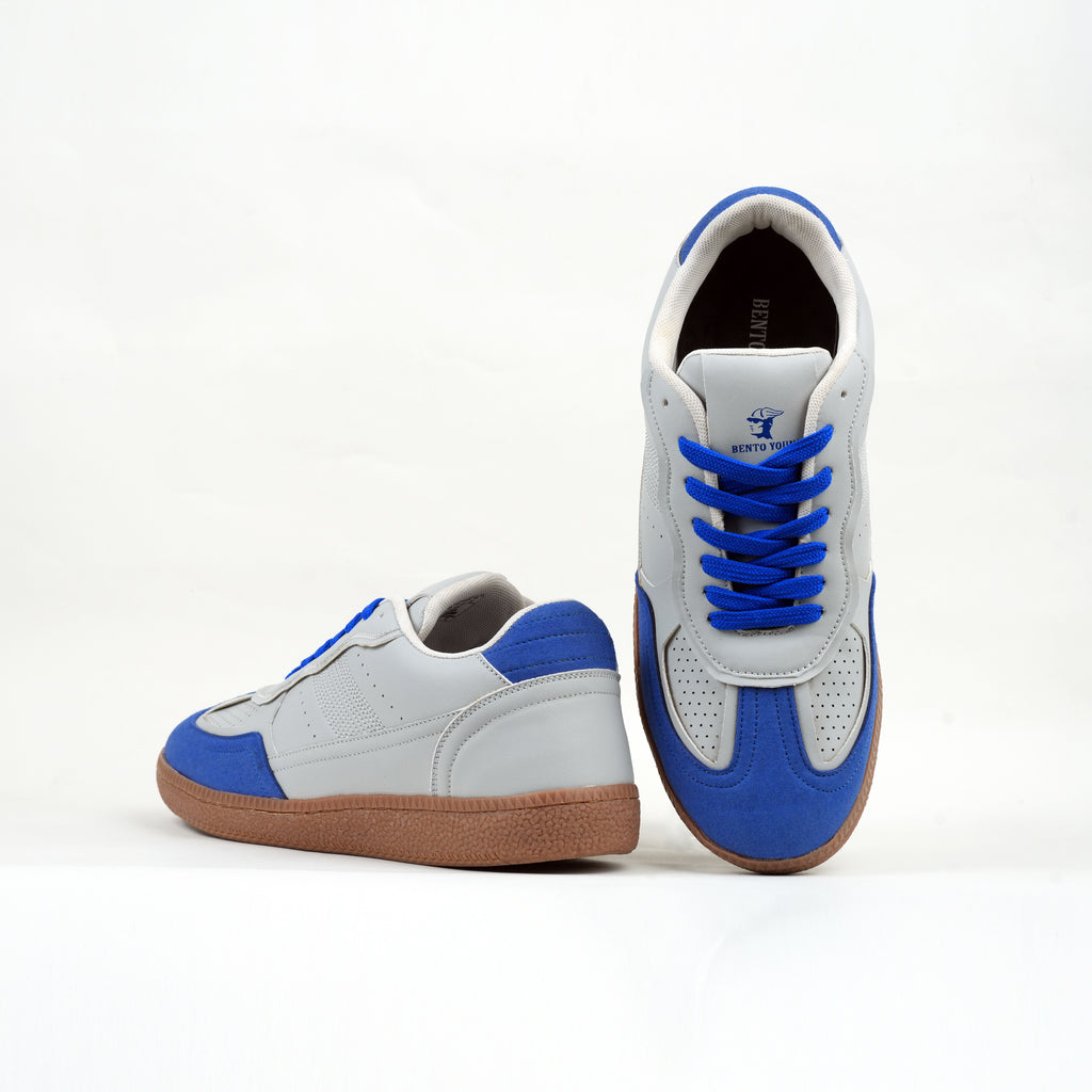 Cobalt Drift Blue & Grey Streetwear Sneakers