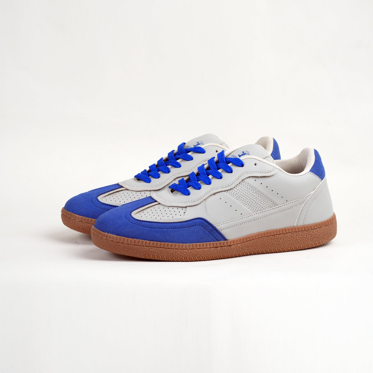 Cobalt Drift Blue & Grey Streetwear Sneakers
