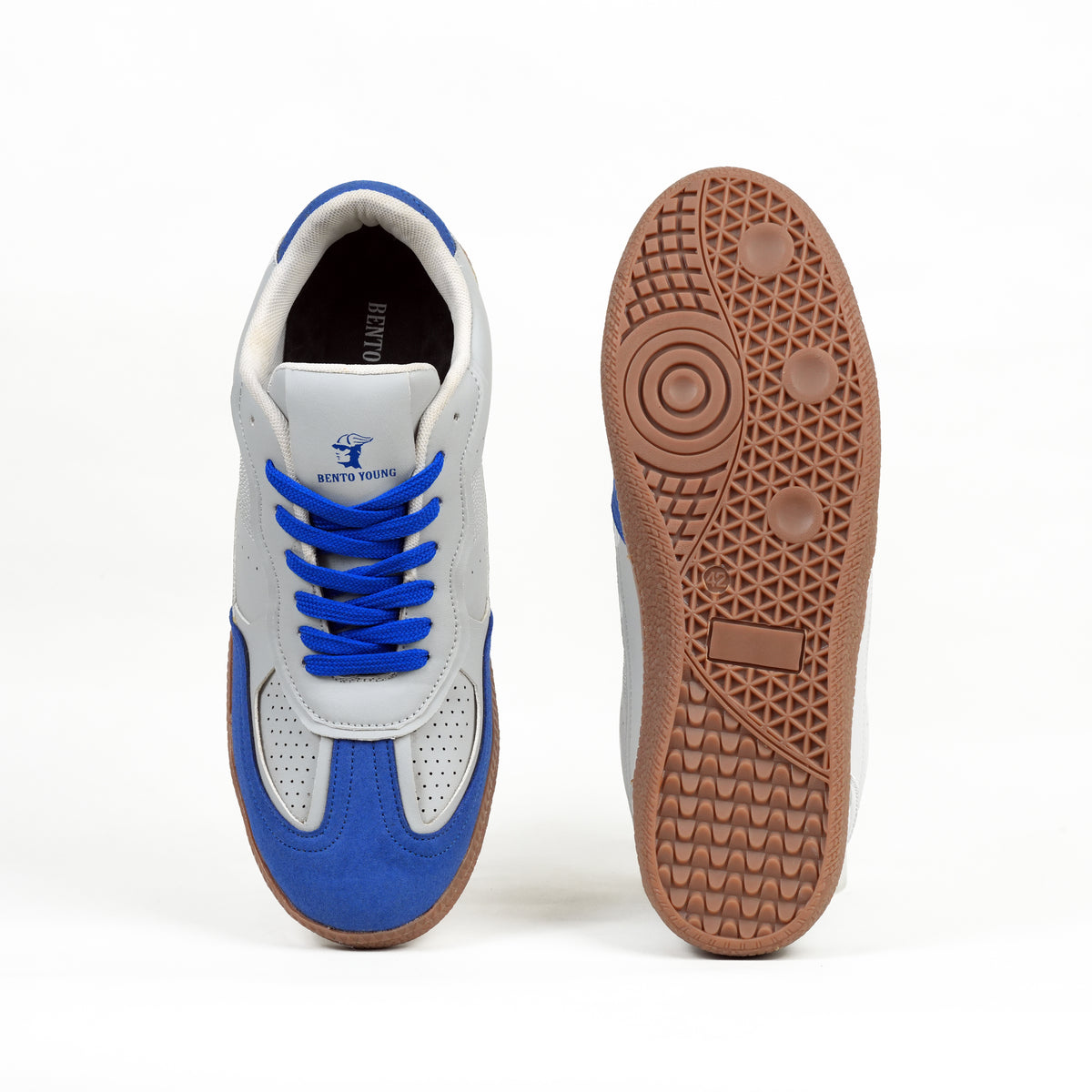 Cobalt Drift Blue & Grey Streetwear Sneakers
