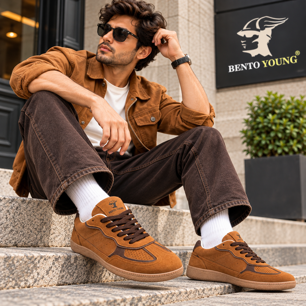 Mocha Drift Dark Tan  Streetwear Sneakers
