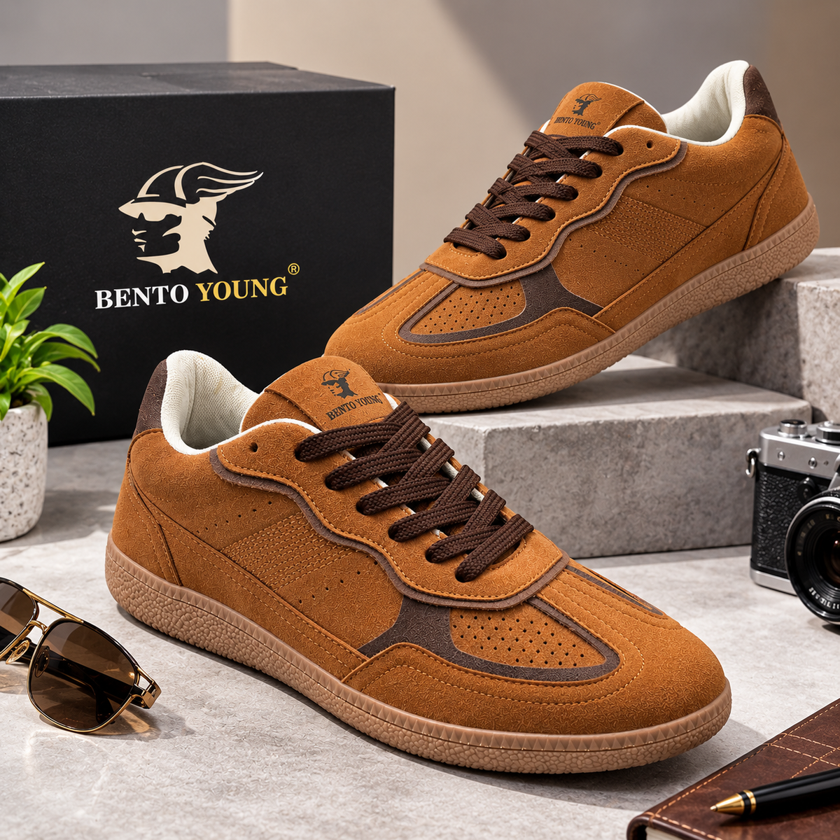Mocha Drift Dark Tan  Streetwear Sneakers