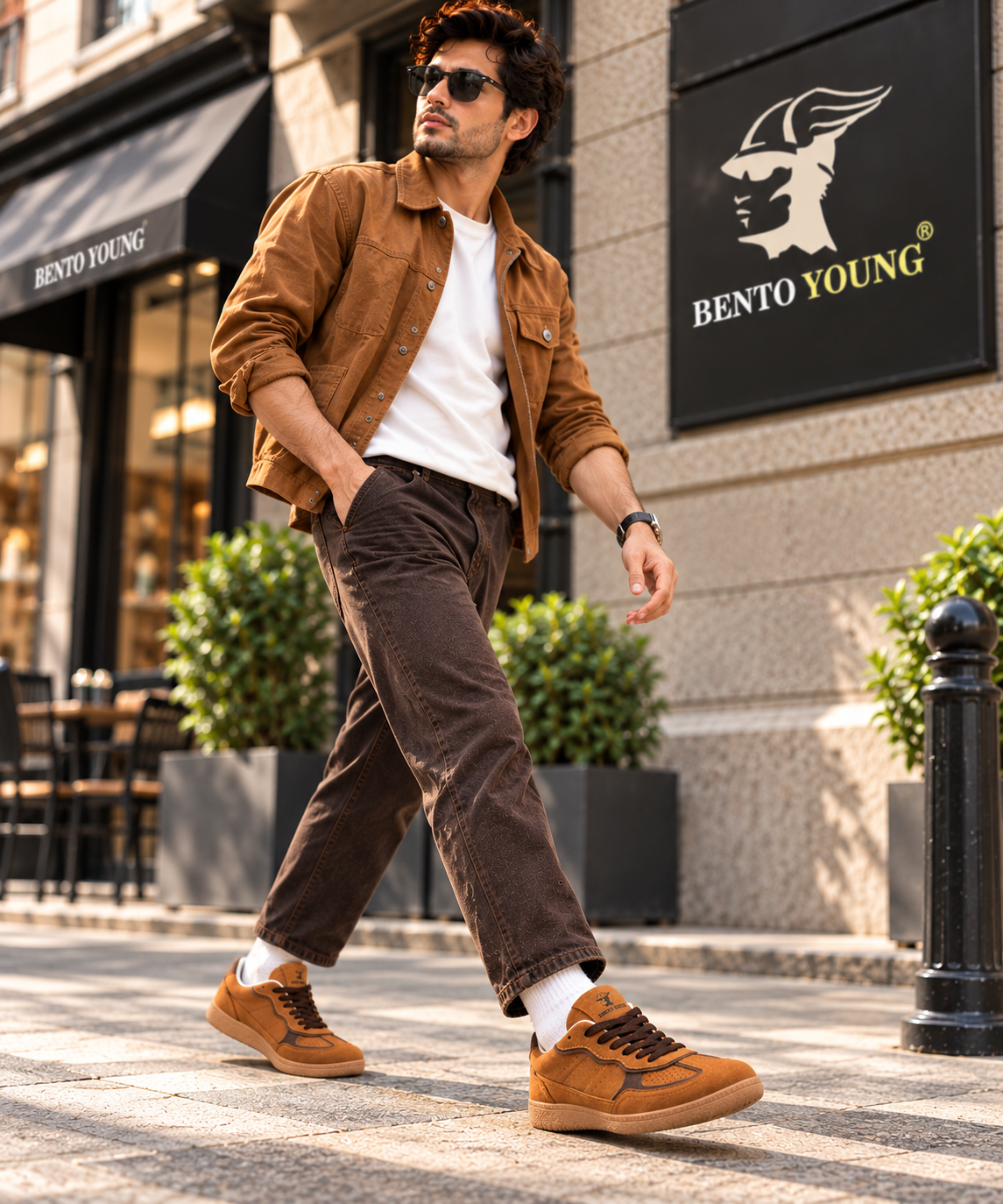 Mocha Drift Dark Tan  Streetwear Sneakers